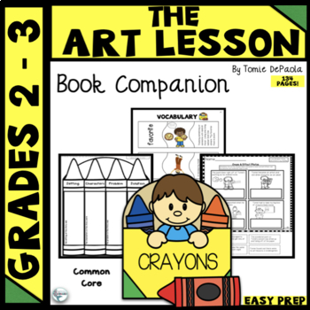 Preview of The Art Lesson by Tomie DePaola Book Companion and Test