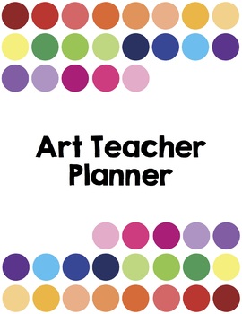 Preview of The Art Teacher Planner 2024-2025 Full Color Edition