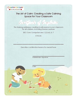 Preview of The Art of Calm Training Certificate