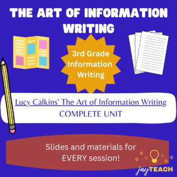 Preview of The Art of Information Writing Complete Unit