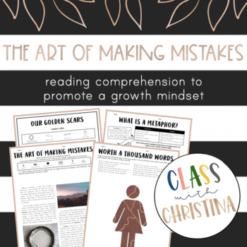 Preview of The Art of Making Mistakes - Growth Mindset Reading Comprehension