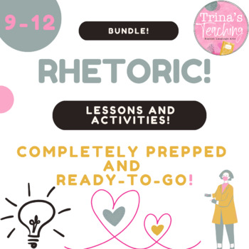 Preview of (Bundle!) The Art of Rhetoric and Persuasion, Rhetorical Appeals and Devices!