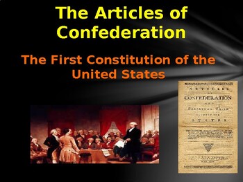 Preview of The Articles of Confederation