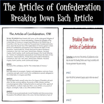 articles of confederation essay