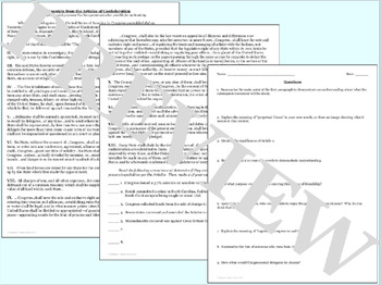 essay on the articles of confederation