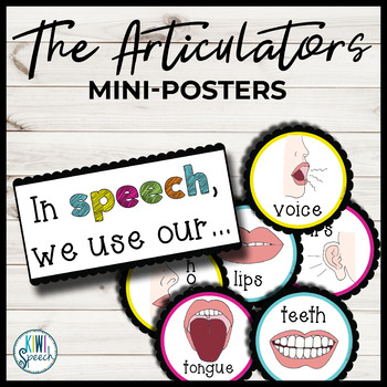Preview of The Articulators Visual Aid Posters - Functional Speech Therapy Room Decor