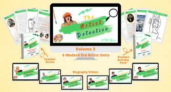 Preview of The Artist Detective Volume 3 - Six Modern Artist Unit Studies