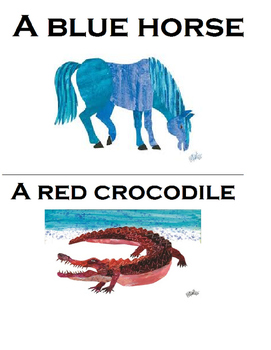 The Artist Who Painted A Blue Horse Adapted Book, (retell) Eric Carle