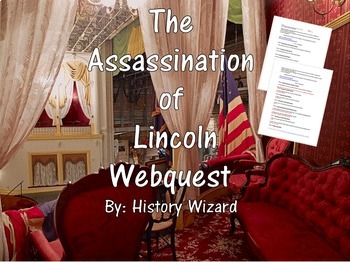 Preview of The Assassination of Lincoln Webquest
