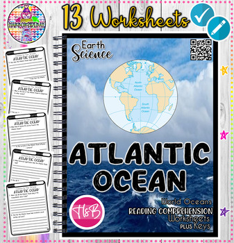 Preview of The Atlantic Ocean | Earth Science | Reading Comprehension + Keys