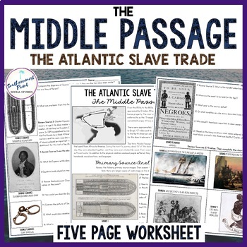 Preview of The Atlantic Slave Trade Middle Passage Primary Source Analysis