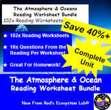 The Atmosphere & The Oceans Full Unit Reading Worksheet Bu