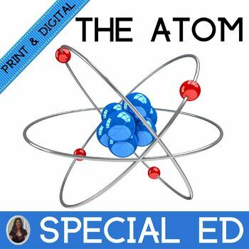 Preview of Atoms Chemistry Unit for Special Education PRINT and DIGITAL 
