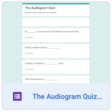 The Audiogram Quiz: Google form for remote learning