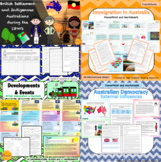 The Australian Colonies Bundle - Slides and Worksheets for