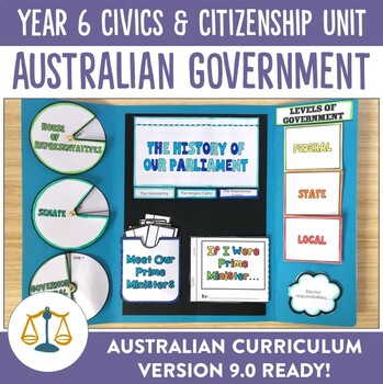 Preview of Australian Government Lapbook and Unit Plan