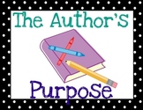 The Author's Purpose Posters