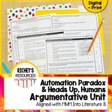 The Automation Paradox and Heads Up, Humans Nonfiction Arg