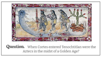 Preview of The Aztec Golden Age History Stations (8 Evidence Cards)
