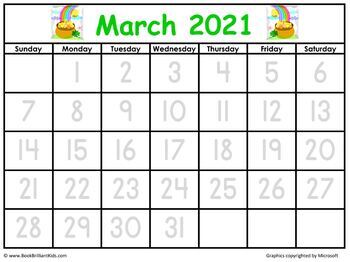 The Best 2020 2021 Calendar For Patterns And Tracing For Kids Tpt