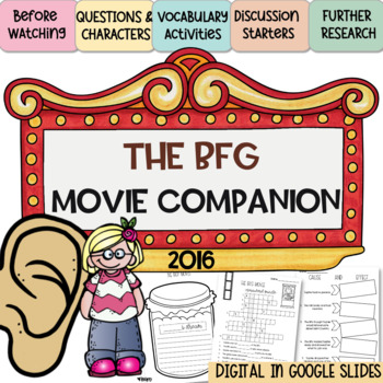 Preview of The BFG 2016 Movie Companion | Complete Movie Guide | Roald Dahl Day Activity