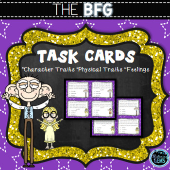 Preview of The BFG Character Trait Task Cards
