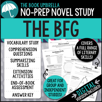 Preview of The BFG Novel Study { Print & Digital }