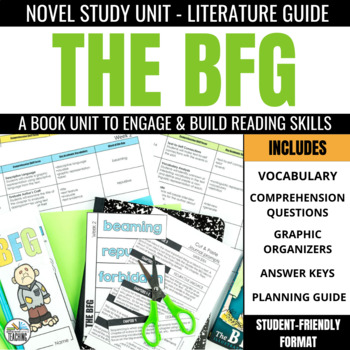Preview of The BFG Novel Study: Printable Chapter Questions & Activities for Dahl's Book