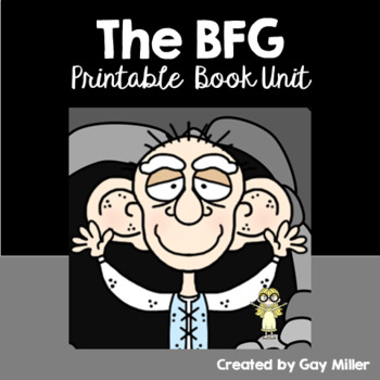 Preview of The BFG Novel Study: vocabulary, comprehension questions, writing, activities