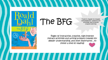 Preview of The BFG: Novel Study and Book Activities