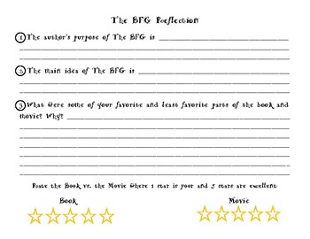 bfg book review template