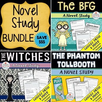 Preview of The BFG | The Phantom Tollbooth | The Witches | Novel Study Bundle 