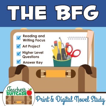 Preview of The BFG by Roald Dahl {Novel Study  & Art Project} - PRINT & DIGITAL