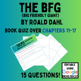 The BFG by Roald Dahl Quiz over Chapters 11-17
