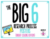 The BIG 6 Research Process Posters (Bright Colors Edition)