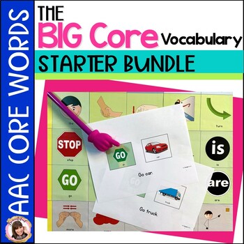 Preview of BIG Core Vocabulary Activities, Low Tech AAC, Speech Therapy, Autism, Special Ed