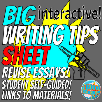 Preview of The BIG Interactive Writing Tip Sheet