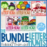 The BUNDLE of Holiday Themed Letter Hunts ● Write the Room