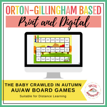 Preview of AU/AW The Baby Crawled in Autumn! board games | Print & Digital