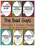 The Bad Guys Series Comprehension and Vocabulary Questions Bundle