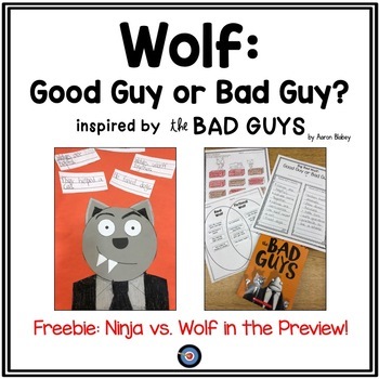 Preview of The Bad Guys and The Big Bad Wolf Craft and Activities