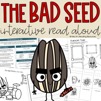 Preview of The Bad Seed Craft Interactive Read Aloud and Activities | Positive Mindset