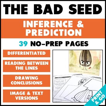 Preview of The Bad Seed Activities - Making Predictions and Inferencing Activity Worksheets