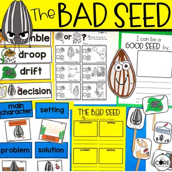 Preview of The Bad Seed Read Aloud - Jory John Reading Comprehension Activities