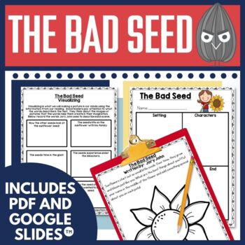 Preview of The Bad Seed by Jory John Activities, Guidance Lessons, Lapbook in Digital & PDF