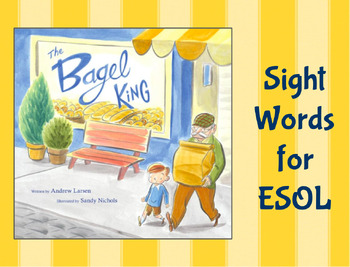 Preview of The Bagel King- ESOL Sight Word/ Picture Vocabulary Cards  - Comprehension Check