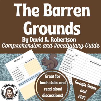 Preview of The Barren Grounds Comprehension and Vocabulary Guide (Google and PDF)