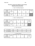 The Basics Worksheet Skills Tracking Sheet Level 1