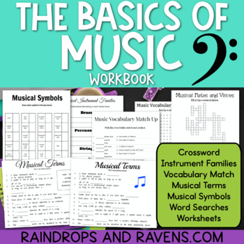 Preview of The Basics of Music Worksheets