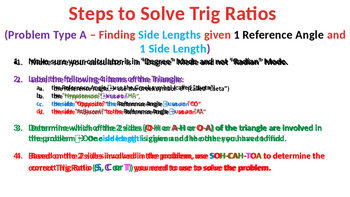 Preview of The Basics of Right Angle Trigonometry